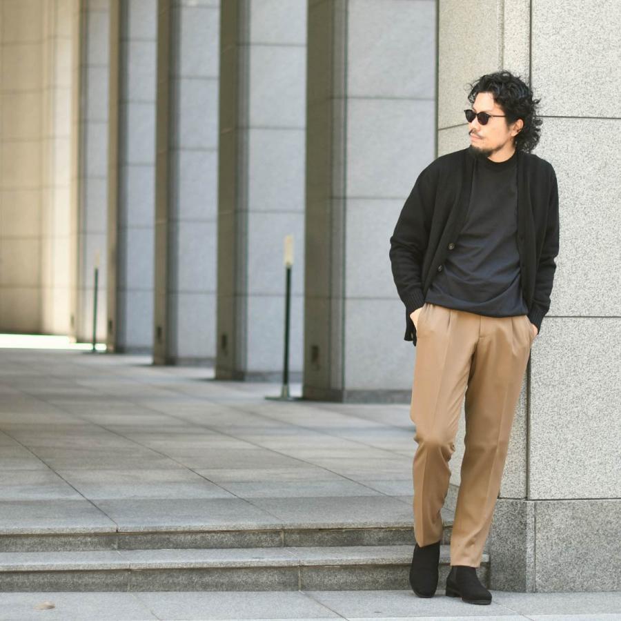 Settefili Cashmere【セッテフィーリ カシミア】Vネックカーディガン 435 2D.ZR19 ウール カシミヤ 7G ブラックの画像
