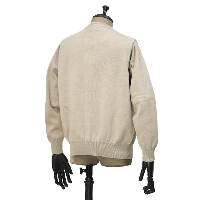 Settefili Cashmere【セッテフィーリ カシミア】Vネックカーディガン 3350VTX 2.KIN11 コットン 8G グレージュの画像
