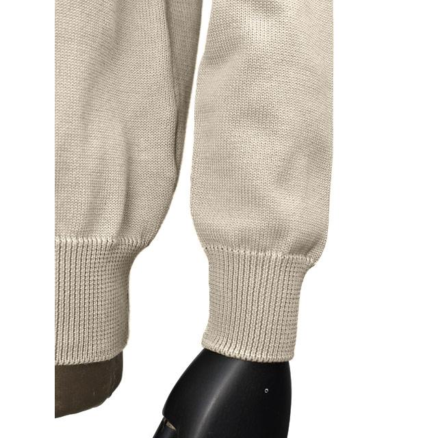 Settefili Cashmere【セッテフィーリ カシミア】Vネックカーディガン 3350VTX 2.KIN11 コットン 8G グレージュの画像