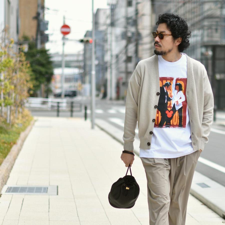 Settefili Cashmere【セッテフィーリ カシミア】Vネックカーディガン 3350VTX 2.KIN11 コットン 8G グレージュの画像