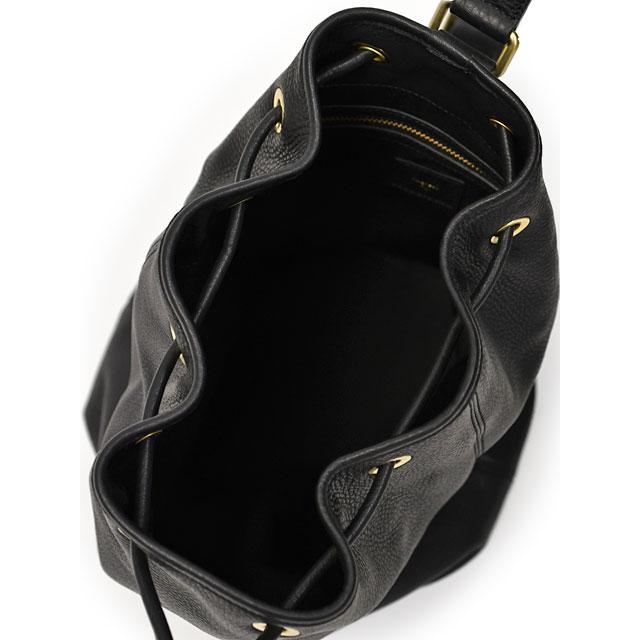 S.MANO【エス マーノ】ドローストリングバッグ DRAWSTRING BAG LARGE SMN001 キップレザー ブラックの画像