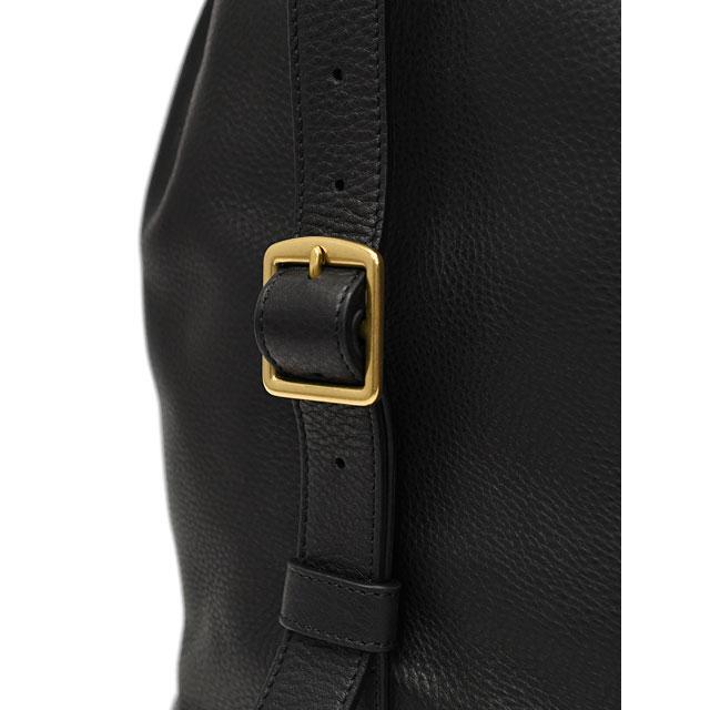 S.MANO【エス マーノ】ドローストリングバッグ DRAWSTRING BAG LARGE SMN001 キップレザー ブラックの画像