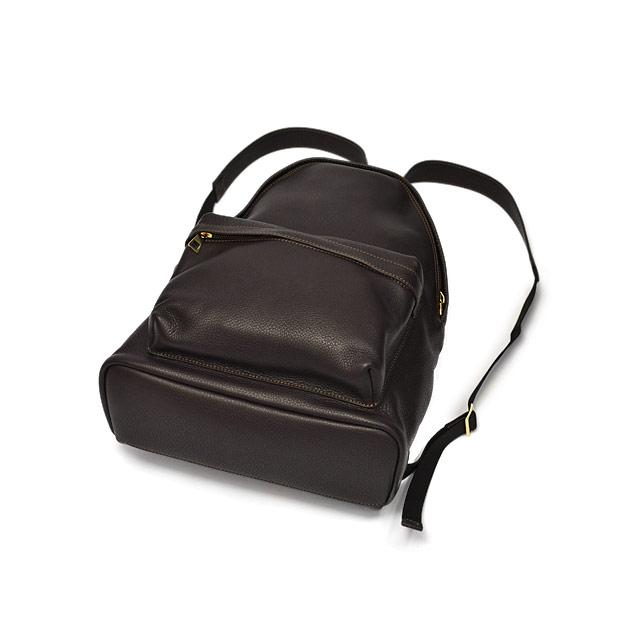 S.MANO【エス マーノ】バックパック DAY PACK SMN008 キップレザー ダークブラウンの画像