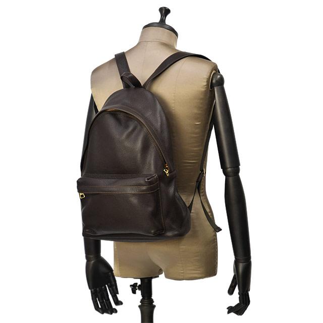 S.MANO【エス マーノ】バックパック DAY PACK SMN008 キップレザー ダークブラウンの画像