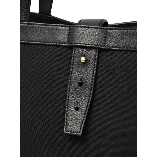 S.MANO【エス マーノ】キャンバストートバッグ CANVAS VERTICAL TOTE SMN004 キップレザー キャンバス ブラック |  | 06