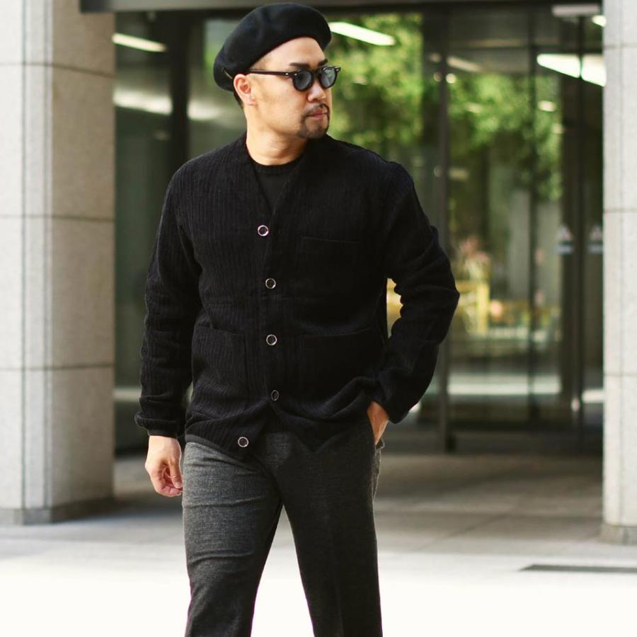 すずらん THE GIGI【ザ ジジ】カーディガン PARK 025 BLACK リブ