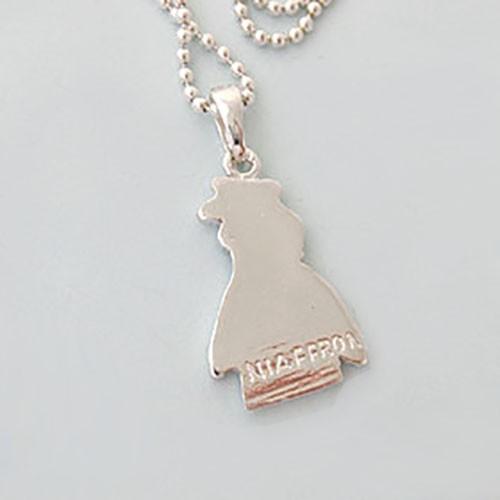 フランス製ネックレス シルバー925 小さめ ハンドメイド シルバー