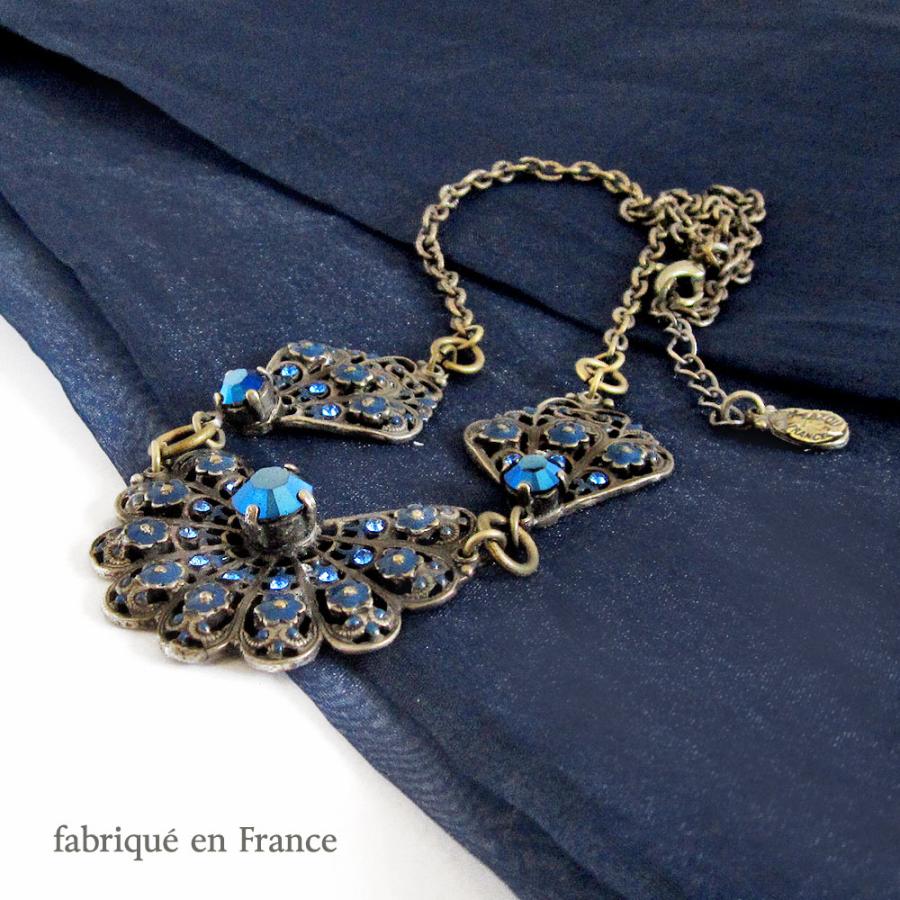 ネックレス レディース フランス製ネックレス スワロフスキー