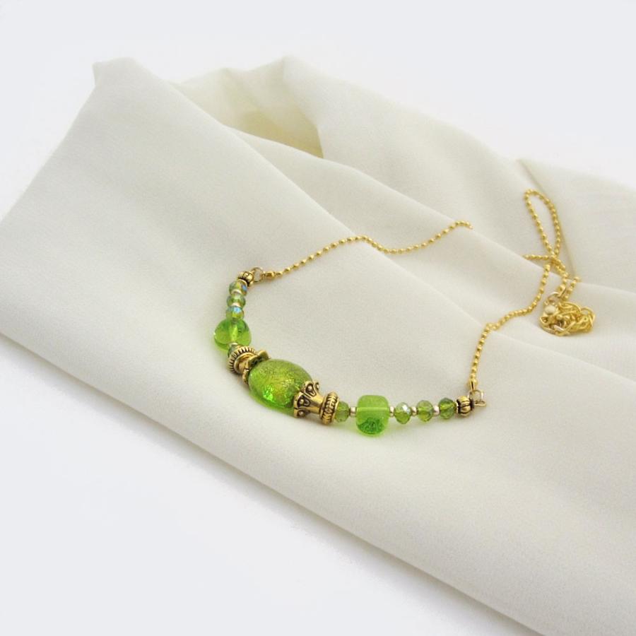 レディースネックレス イタリア製ベネチアングラスネックレス ムラーノ