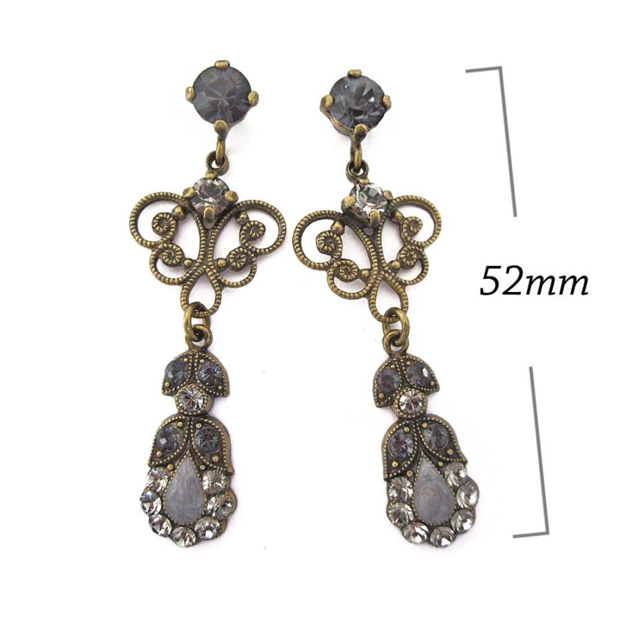 ピアス レディース フランス製アクセサリー アンティークテイスト 