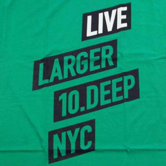 10DEEP 81TD4305 LIVE LARGER S/S TEE Money Green テンディープ ライブラージャー S/S Tシャツ マネーグリーン｜cio｜03