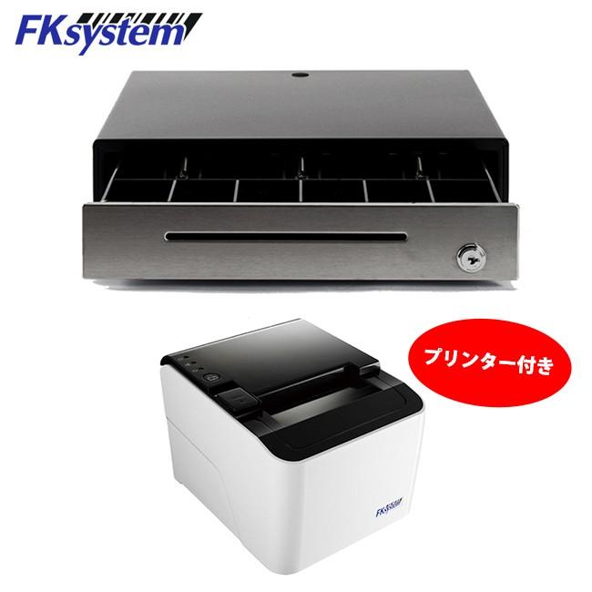 エフケイシステム キャッシュドロア DKD(6ピンモジュラー)接続 サーマルレシートプリンター同梱 FKsystem Cash Drawer DKD Connection Including Printer