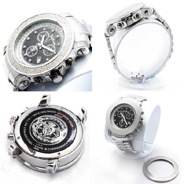 ジョーロデオ ジュニア クロノグラフ ダイアモンド ウォッチ JJU6 ブラック Joe Rodeo Junior Chronograph Diamond Watch JJU6｜cio｜02