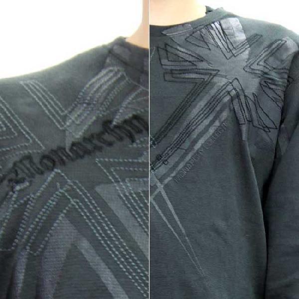 【SALE】モナーキー L/S Tシャツ ブリタニカ ブラック MONARCHY L/S TEE Britanica Black｜cio｜03