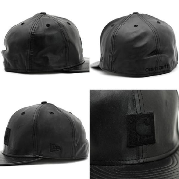 カーハート × ニューエラ キャップ オール レザー カーハート レザー ブラック CARHARTT × New Era Cap ALL LEATHER CARHARTT LEATHER Black｜cio｜02