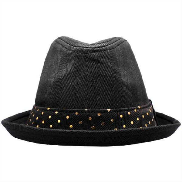 イーケーバイニューエラ ハット ザ フェドーラ コットン へリンボーン ブラック EK by New Era HAT The Fedora Cotton Herringbone Black｜cio｜02