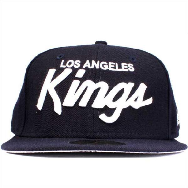 ニューエラ 5950キャップ ホワイトロゴ ロサンゼルスキングス ネイビー ホワイト New Era 59FIFTY Cap White Logo Los Angels KINGS Navy White｜cio｜02