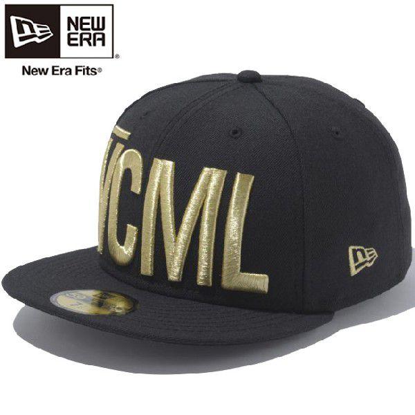 ニューエラ 5950キャップ ヴイシーエムエルビッグロゴ ブラック メタリックゴールド New Era 59FIFTY Cap VCML Big Logo Black Metallic Gold｜cio