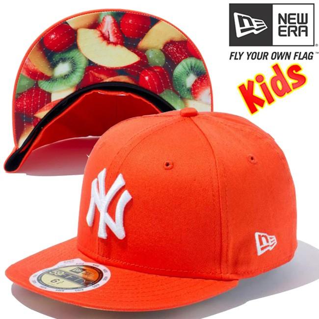 ニューエラ 5950キッズキャップ アンダーバイザー ニューヨークヤンキース フルーツ オレンジ スノーホワイト New Era Kidscap Undervisor Yankees Orange White N ネット通販 C I O 通販 Yahoo ショッピング