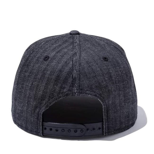 ニューエラ 950 スナップバック キャップ デニム ヘリンボーン ニューヨーク ブラック ホワイト New Era 9FIFTY Snap Back Cap Denim NY Highlanders Black｜cio｜02