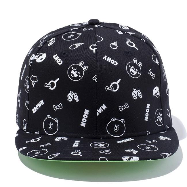 ラインフレンズ×ニューエラ 5950キャップ オールオーバー プリント ホワイト エリングリーン LINE FRIENDS×New Era 59Fifty Cap All Over Print White Green｜cio｜03