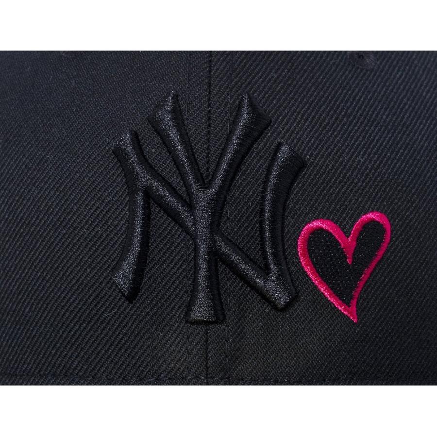 ニューエラ 5950キャップ ブラックロゴ ハートロゴコレクション ニューヨークヤンキース ブラック ストロベリー New Era 59fifty Cap Black Logo Heart Logo N ネット通販 C I O 通販 Yahoo ショッピング