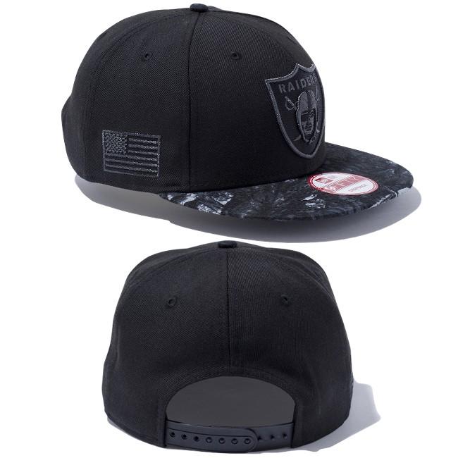 ニューエラ 950 スナップバック キャップ オークランド レイダース ブラック ダークナイトツリー New Era 9Fifty Snapback Cap Oakland Raiders｜cio｜02