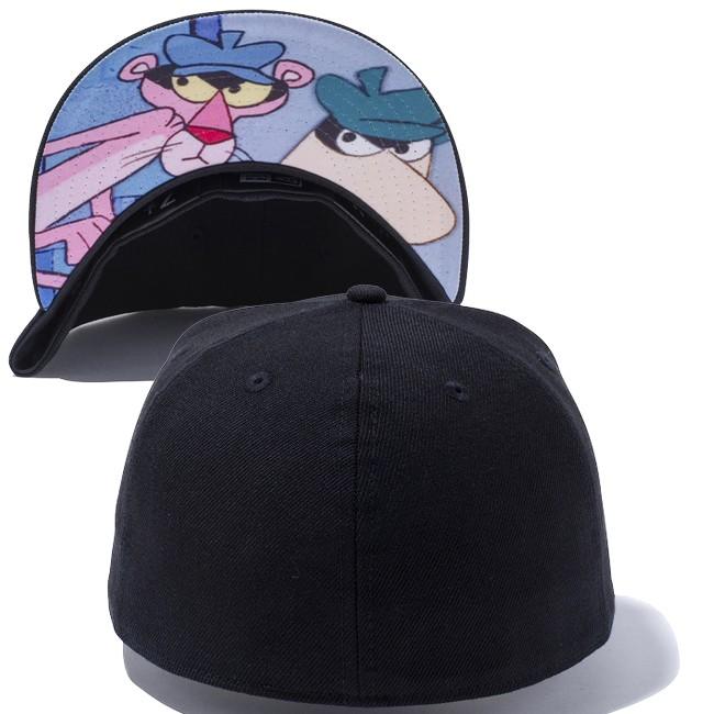 ピンクパンサー×ニューエラ 5950キャップ アンダーバイザー ロゴ ブラック ブラック Pink Panther×New Era 59Fifty Cap Under Visor Logo Black｜cio｜02