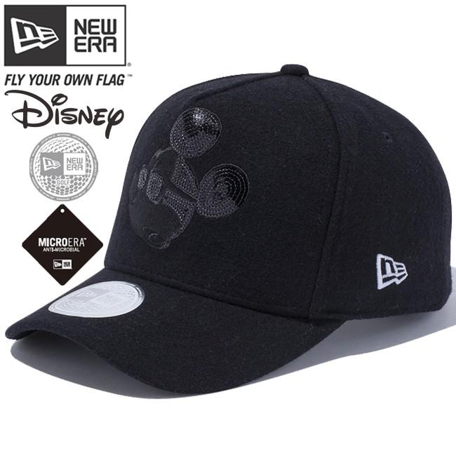 ディズニー×ニューエラ 940キャップ ゴルフ ディーフレーム ブラックロゴ シークインド ミッキーマウス Disney×New Era 9FORTY Cap Golf D-Frame Black Logo｜cio