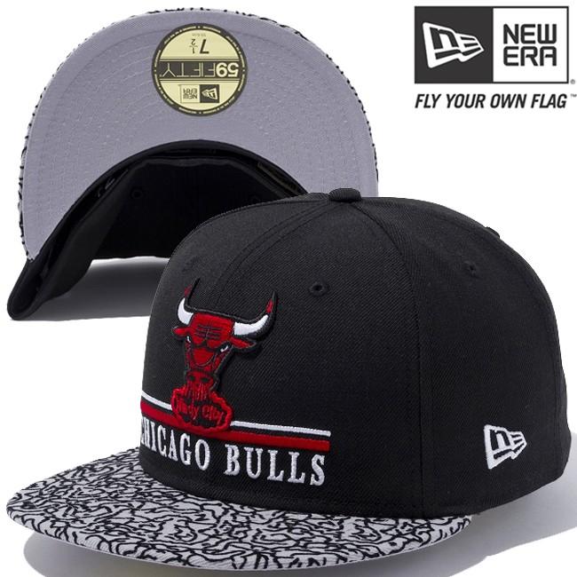 ニューエラ 5950キャップ ツートーンボディ マルチロゴ NBA シカゴブルズ エレファント New Era 59FIFTY Cap 2Tone Body Multi Logo NBA Chicago Bulls｜cio