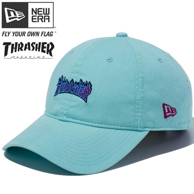 スラッシャー×ニューエラ 920 クローズストラップ ミニ ブルーティント マルチカラー ビートルートパープル Thrasher×New Era 9Twenty Cloth Strap Blue Tint｜cio