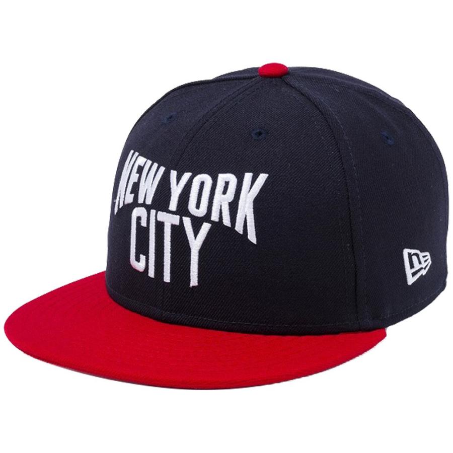 ニューエラ 950 スナップバック キッズ ニューヨークシティ ネイビー スカーレット スノーホワイト New Era 9FIFTY Snap Back Kids New York City Navy Scarlet｜cio