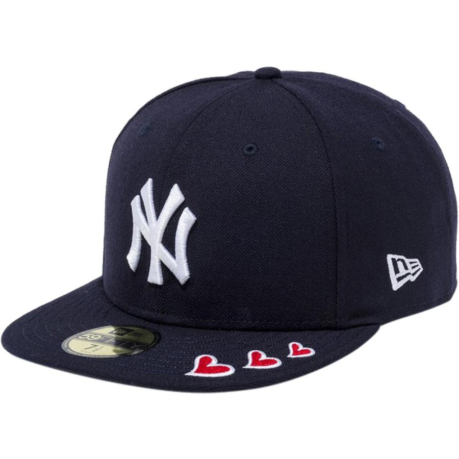 59FIFTY ニューエラ 5950キャップ ホワイトロゴ レッドハート 