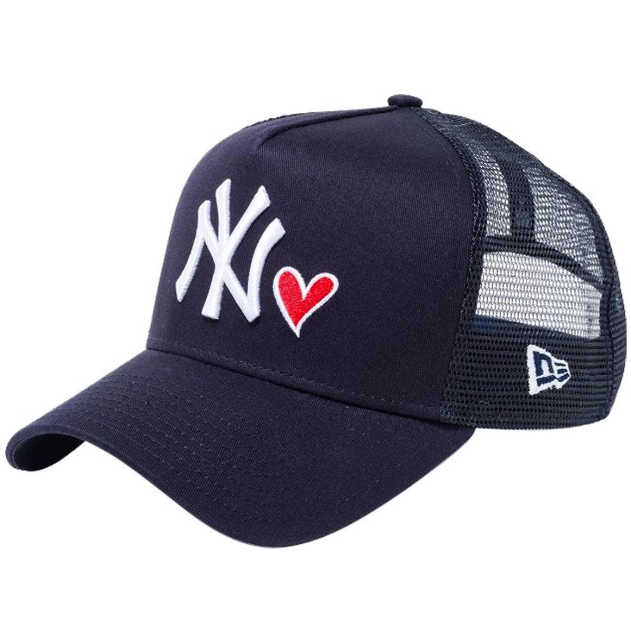 ニューエラ 940キャップ スナップバック エーフレームトラッカー レッドハートロゴ ニューヨークヤンキース ネイビー New Era 9FORTY  Red Heart NY Yankees : n0100104458 : ネット通販 C.I.O. - 通販 - Yahoo!ショッピング