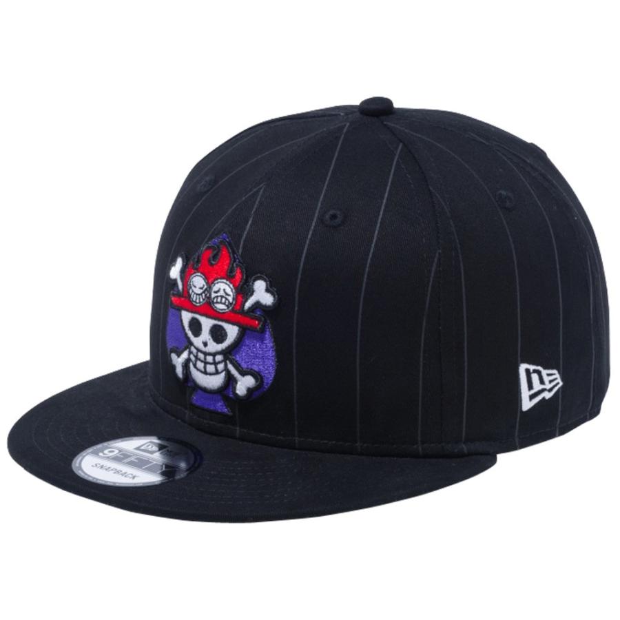 ワンピース ニューエラ 950 スナップバック キャップ ポートガス D エース ブラックストライププリント One Piece New Era 9fifty Cap Portgas D Ace N ネット通販 C I O 通販 Yahoo ショッピング