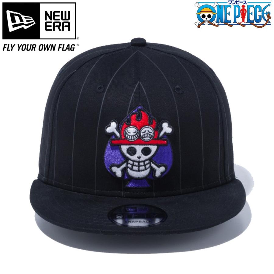 ワンピース ニューエラ 950 スナップバック キャップ ポートガス D エース ブラックストライププリント One Piece New Era 9fifty Cap Portgas D Ace N ネット通販 C I O 通販 Yahoo ショッピング