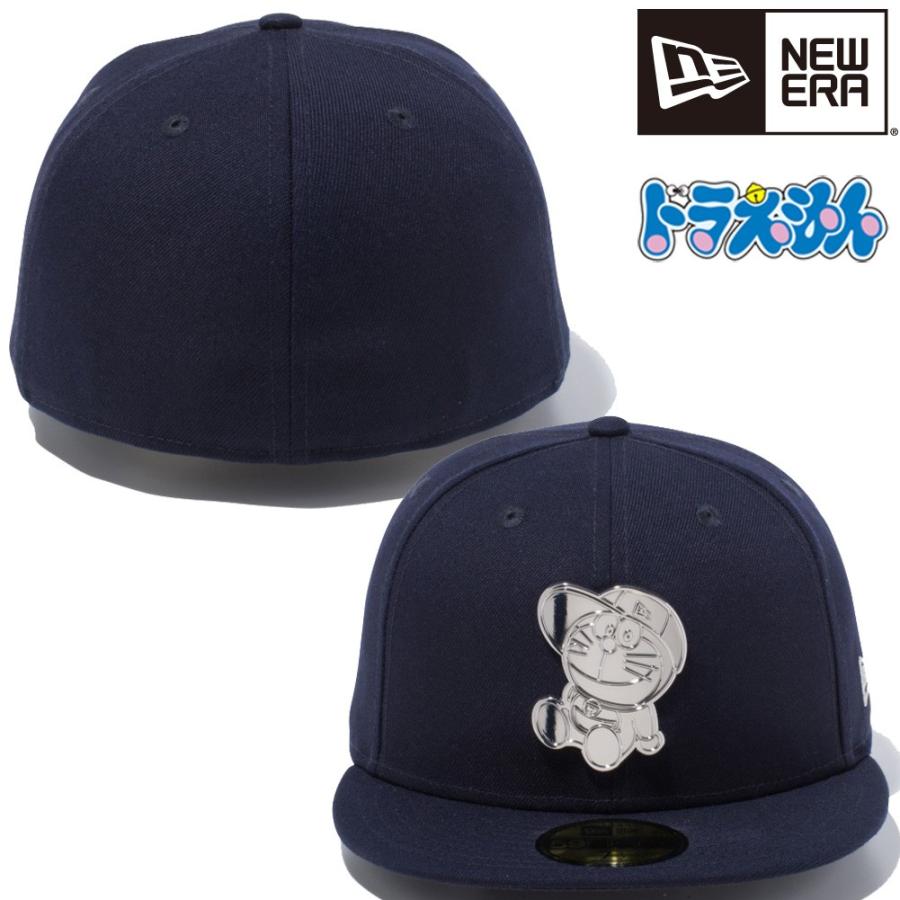 59FIFTY ドラえもん×ニューエラ 5950キャップ シルバーロゴ ネイビー 