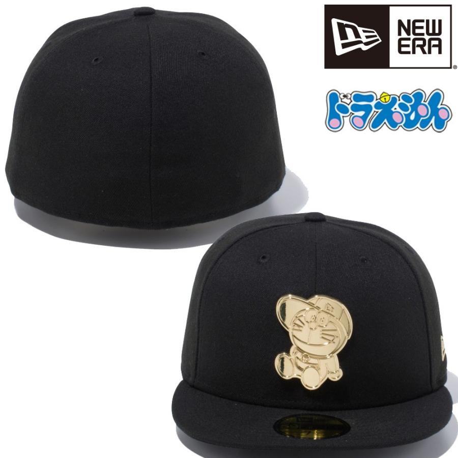 59FIFTY ドラえもん×ニューエラ 5950キャップ ゴールドロゴ ブラック 