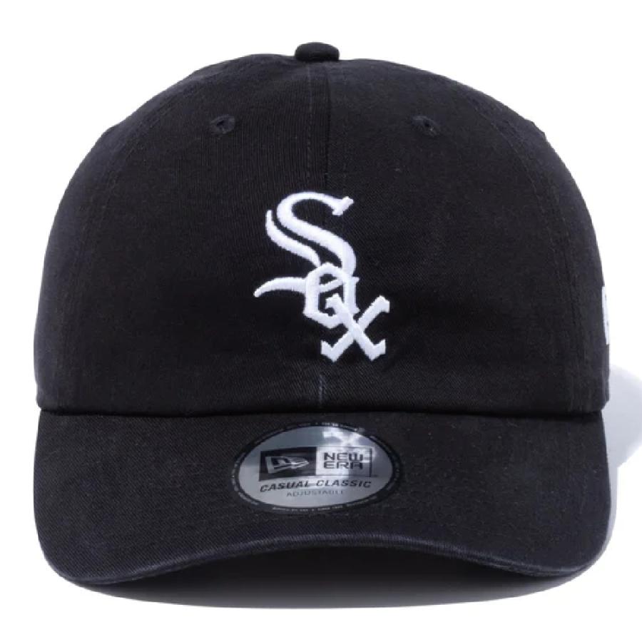 ニューエラ カジュアルクラシック シカゴ・ホワイトソックス ブラック ホワイト New Era CASUAL CLASSIC CHIWHI BLK TEAM 23J CHICAGO WHITE SOX OSFM｜cio｜04