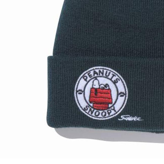 ピーナッツ×ニューエラ ニットキャップ ベーシックカフニット スヌーピーパッチ グリーン Peanuts×New Era Knit Cap Bacic Cuff Knit Snoopy Patch Green｜cio｜02