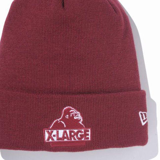 エクストララージ(R)×ニューエラ ニットキャップ カフニット エクストララージロゴ バーガンディ XLARGE(R)×New Era Knit Cap Cuff Knit XLARGE(R) Logo｜cio｜02