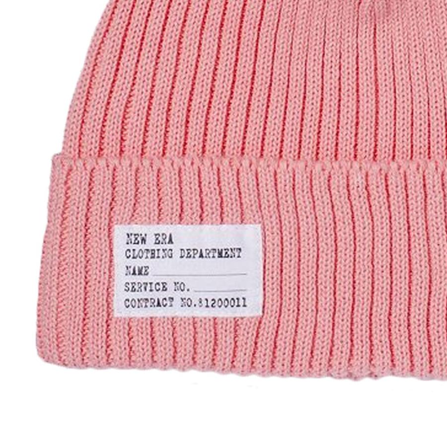 クールマックス(R)×ニューエラ ニット帽 ニットキャップ ミリタリーニット パッチ チェリーピンク Cool Max (R)×New Era Knit Cap Military Knit Patch Pink｜cio｜03