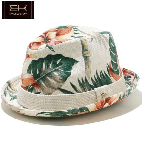 イーケーバイニューエラ ハット ザ フェドーラ ヴィンテージアロハ リネンバンド ホワイト EK by New Era Hat The Fedora Vintage Aloha Linen Band White｜cio