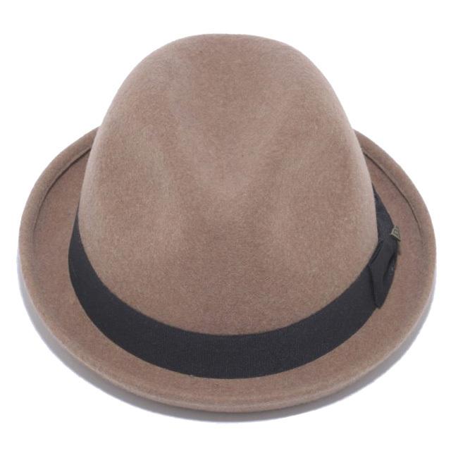 イーケーバイニューエラ ハット ザ フェドーラ ベージュ ブラックグログランバンド ゴールド EK by New Era Hat The Fedora Beige Black Grosgrain Band Gold｜cio｜02