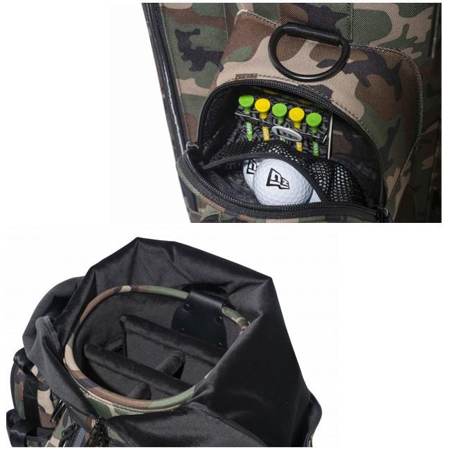 ニューエラ ゴルフ カート キャディーバッグ ウッドランドカモ ブラック ブラック New Era Golf Cart Caddie Bag