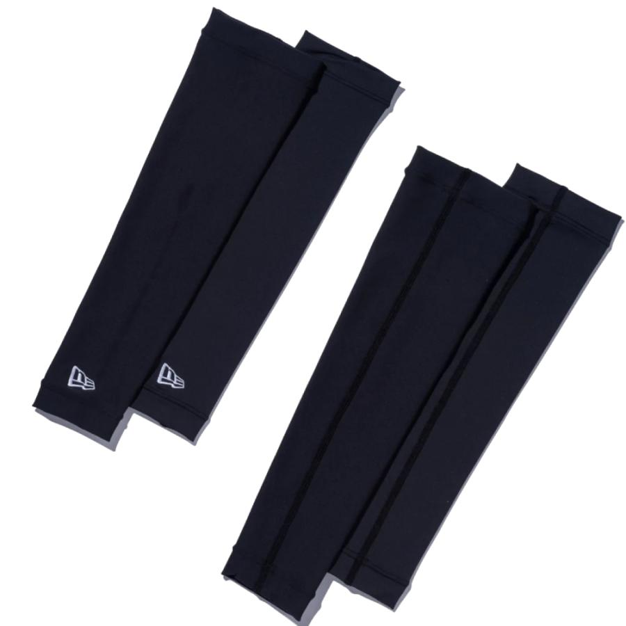 ニューエラ アームスリーブ フラッグロゴ ブラック ホワイト ブラック 1個 New Era ARM SLEEVES FLAG BLK WHT NONE｜cio｜03