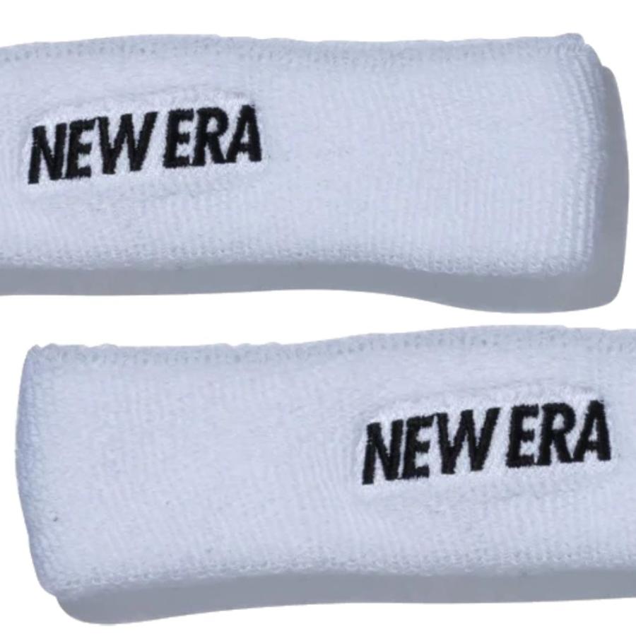 ニューエラ ヘッドバンド ワードマークロゴ ホワイト ブラック 1個 New Era Head Band Word Mark Logo