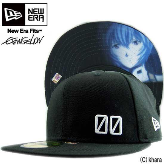 ニューエラ×ヱヴァンゲリヲン キャップ アンダーバイザー 綾波 ブラック/ホワイト New Era×EVANGELION Cap UNDER VISOR AYANAMI Black｜cio