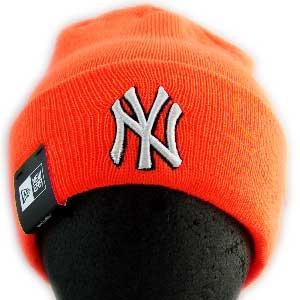 New Era KNIT CAP Pop Cuff Knit NewYork Yankees Orange ニューエラ ニットキャップ ポップ カフ ニット ニューヨークヤンキース オレンジ｜cio｜02