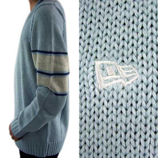 ニューエラ L/S セーター ジョー パールブルー/ボーン＆パトリオットブルー New Era L/S SWEATER JO Pearl Blue/Bone｜cio｜03